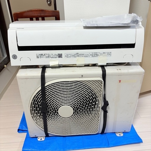 2023年製 TOSHIBA ルームエアコン エアコン RAS-J281APT RAS-J281PT リモコン 取説付き 東芝