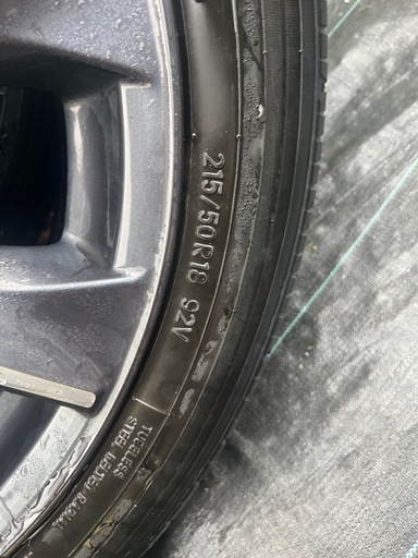 215／50R18ホイルタイヤ 4本のせっと