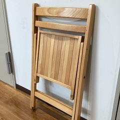 折）木製イス【町田市再生家具】0326の画像
