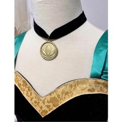 【Dハロ】アナ戴冠式 ドレス アナと雪の女王 チョーカー&パニエ付き の画像