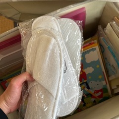 【無料】色紙　ルーズリーフ　使い捨てスリッパの画像