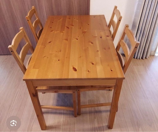 【極美品】IKEAヨックモックダイニングテーブルセット