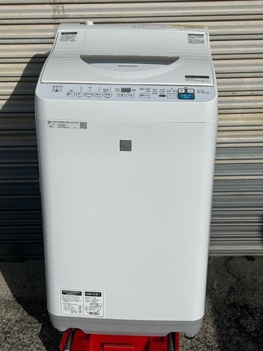 交渉中　SHARP 洗濯乾燥機 ES-T5E7-KW 2020年製　