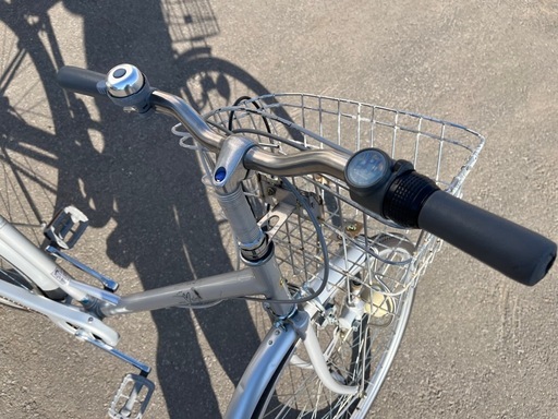 (DX) 通勤•通学に！Miyata ミヤタ自転車 Sign シティサイクル 27インチ 内装３段変速 シルバー系 中古品 ③
