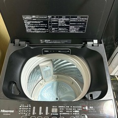 HISENSE冷蔵庫と洗濯機セットの画像
