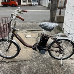 🉐613🉐バッテリー長持ち🉐🉐 パナソニック20インチ電動自転車🈹現車確認🉑の画像
