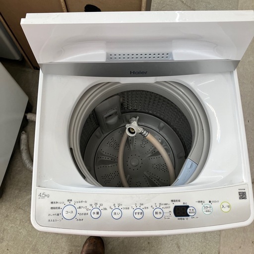 今2603-1168 Haier 洗濯機 JW-E45CF 2022年製 4.5kg 動作確認済み キズ汚れ有り
