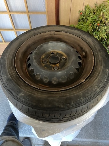 175/65/14   夏タイヤ　スチールホイール付き　ダンロップ　ENASAVE EC202