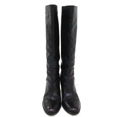 【イタリア製】VICTOR ロングブーツ 24.0　高級本革使用の画像