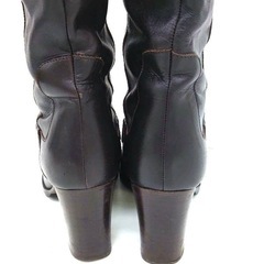 【イタリア製】VICTOR ロングブーツ 24.0　高級本革使用の画像