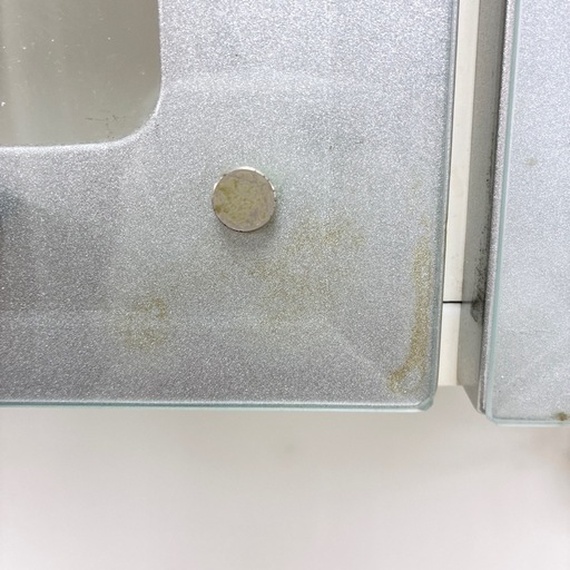 【ドリーム池田】◎ジモティ割7%◎3枚扉「食器棚」ファミリー向け　グレー【46946】