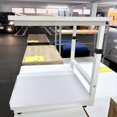 【ドリーム池田】◎ジモティ割7%◎スライド式「レンジ台」ホワイト【47607】の画像