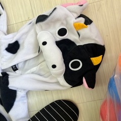 親子ペア牛の着ぐるみの画像