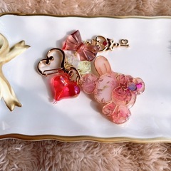 キラキラうさぎちゃん キーホルダー☆の画像