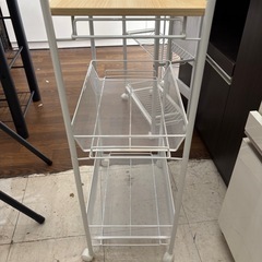 【キャスター付きワゴン】【シェルフ】★クリーニング済 【管理番号12603】桒の画像