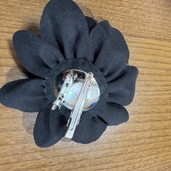 【美品】コサージュ　ブラックの画像