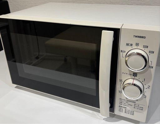 85.ツインバード　電子レンジ　2017年製　ホワイト　DR-D429