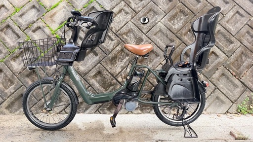 パナソニック製チャイルドシート付き電動自転車13.2ahバッテリー