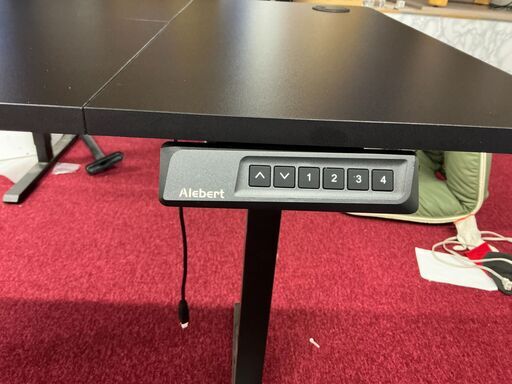 引取限定 美品 電動昇降デスク 新品同様 120cm ワンタッチ昇降 スタンディングデスク PCデスク 在宅ワーク オフィス 高さ調整