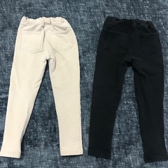 サイズ120 GU裏起毛ズボンセットの画像