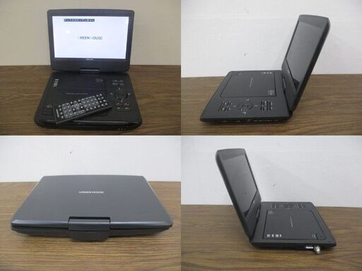 G∀小299 ポータブルDVDプレーヤー 中古家電 GREEN HOUSE 10.1型ワイド GH-PDV10PT テレビ DVDプレーヤー 検：ワンセグ TV 岩槻区/足立区
