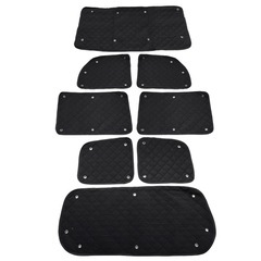 ◼️DA64V◼️DA64W◼️エブリー◼️サンシェード◼️全窓用セット◼️5層構造ブラックメッシュ◼️車中泊やキャンプに◼️の画像