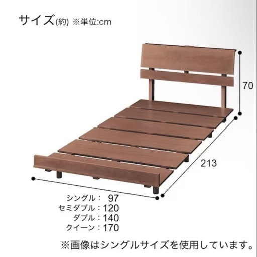 セミダブルベッド　　ニトリ　２点セット