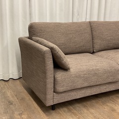 KC-12【新入荷　リサイクル品】ニトリ　CS01/ポケットコイル　２シーターソファ　ブラウンの画像