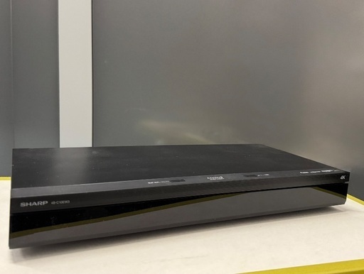 【美品】SHARP 4Kレコーダー 1TB 2番組同時録画 4B-C10EW3