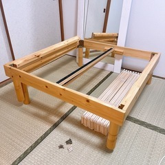 シングル　すのこベッドフレーム　の画像