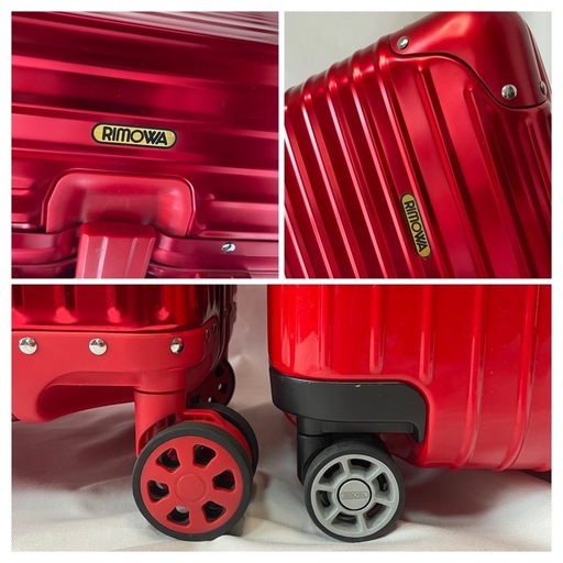 RIMOWA リモワ仕様 Original オリジナル 赤 スカーレット アルミニウム製 レッド 105L 個人製作　調整メンテナンス済