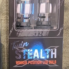 未使用 シエンタ 10系 専用 2色切替 (アンバー/レッド) ハイフラ抵抗内蔵 ウィンカー ステルス T20 中古シフトサイドポケット収納ボックスの画像