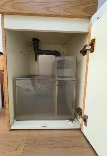 オーバーフロー水槽セット 45x45x60 ガラス