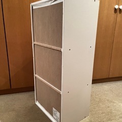 ホワイト ラック 3段　③の画像