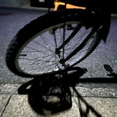 ジュニア用 マウンテンバイク風自転車 カゴ付き の画像