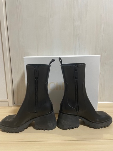 【美品】Chloé レインブーツ 黒 付属品完備