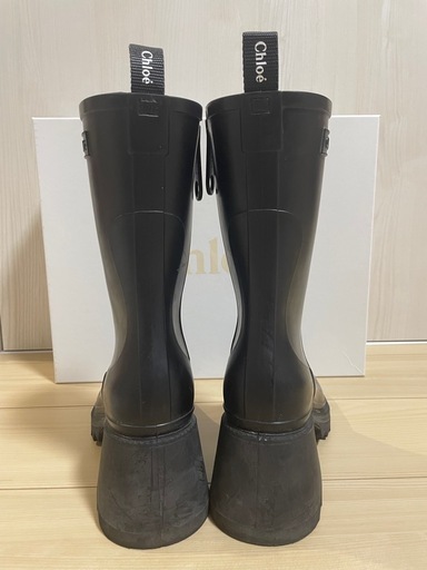【美品】Chloé レインブーツ 黒 付属品完備