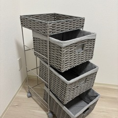 ランドリーワゴン　収納ワゴンの画像