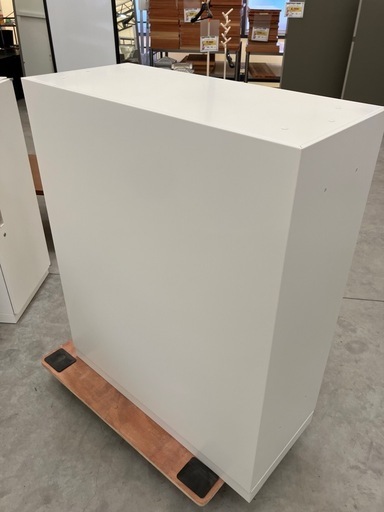 【来店歓迎】【OF-135】共栄 ローキャビネット 引き違い書庫 鍵付 書類保管 備品収納 ホワイトスチール 検)事務机　オフィス チ