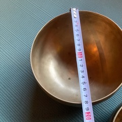 手打ち】シンギングボウル　アンティーク　2つセットの画像