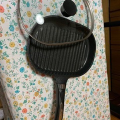 グリルパン　フライパン　ガラス蓋付き　ベルフィーナの画像