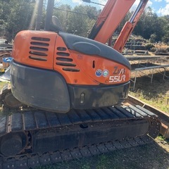 日立 ZX55UR ミニ油圧ショベル 美品 オイル漏れなし 無傷の画像