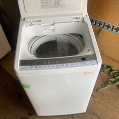 NO B955🌈福岡市内配送設置無料✨🌈日立 全自動洗濯機 ビートウォッシュ 洗濯容量7kg 本体幅53cm 洗剤セレクト 大流量ナイアガラビート洗浄 BW-V70F W ホワイト 2020年の画像