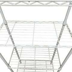 スチールラック　ホワイト　白　5段　即日取引可能の画像