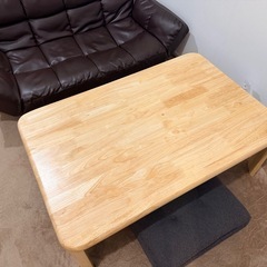 【美品・引取限定】2点セット  2人掛けソファ＆折りたたみテーブルの画像