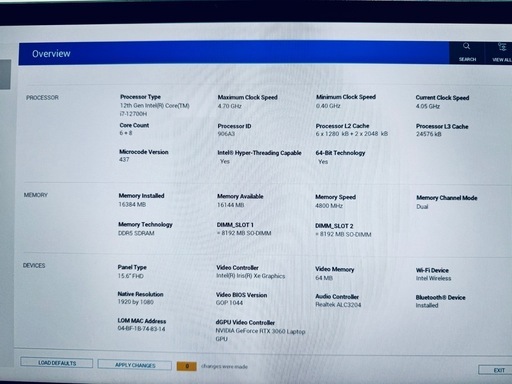 【美品】Dell G15 5520 ゲーミングノート RTX3060 / i7 / 165Hz