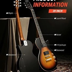 Donnerエレキギターとミニアンプの画像