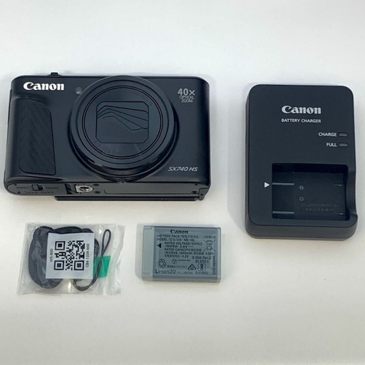 【極美品】Canon PowerShot SX740 HS ブラック デジカメ チルト液晶モニター 軽量