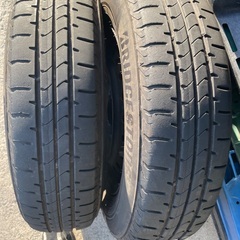 鉄ホイールタイヤ4本セットです！の画像