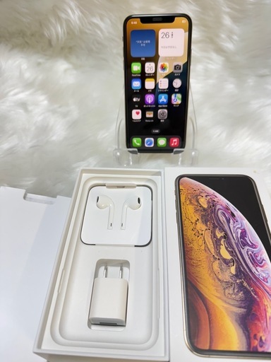 iPhone XS 256GB ゴールド 国内版 SIMフリー 「美品」箱付き